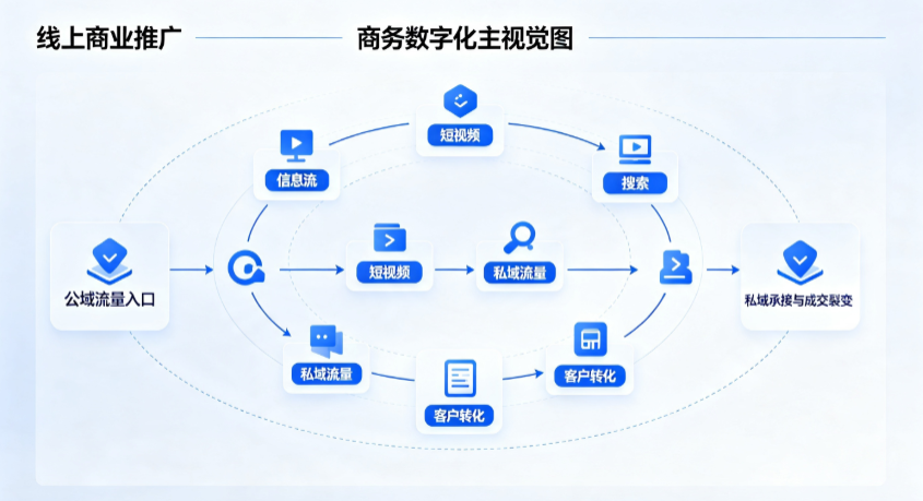 安福县线上商业推广怎么做？全域流量闭环搭建与低成本转化实战指南
